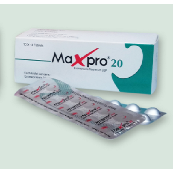 Maxpro 20 Tab in Bangladesh,Maxpro 20 Tab price , usage of Maxpro 20 Tab