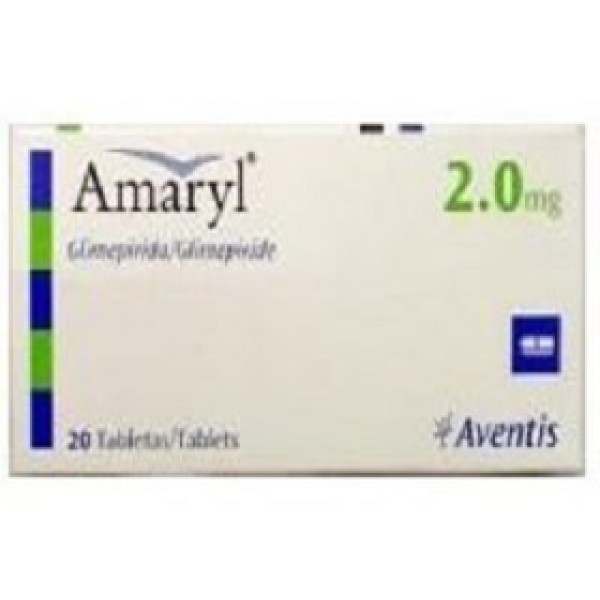 Amaryl 2.0mg Tab, Glimepiride 2 mg Tablet,