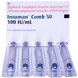 Insuman Comb 100 IU/5 ml Injection Insuman Comb 100 IU/5 ml Injection
