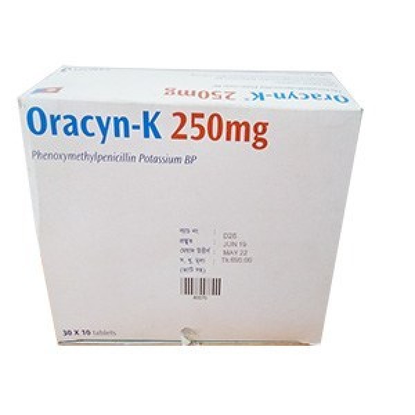 Oracyn K 250 Tab in Bangladesh,Oracyn K 250 Tab price , usage of Oracyn K 250 Tab
