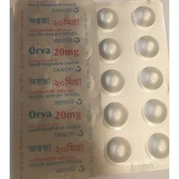 Orva 20mg Tab in Bangladesh,Orva 20mg Tab price , usage of Orva 20mg Tab