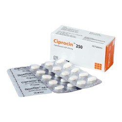 CIPROCIN 250mg Tab 50's pack