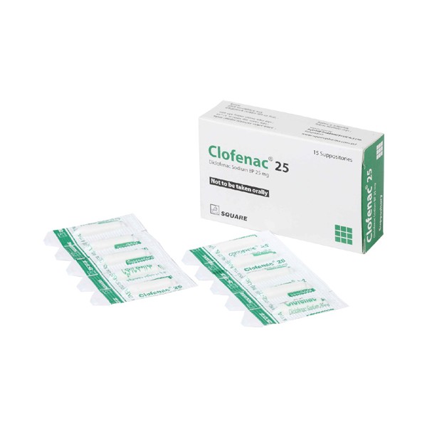 Clofenac 25 mg Supp