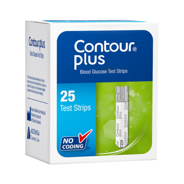 Contour Plus 25 strips, Blood Glucose Monitors & Strips