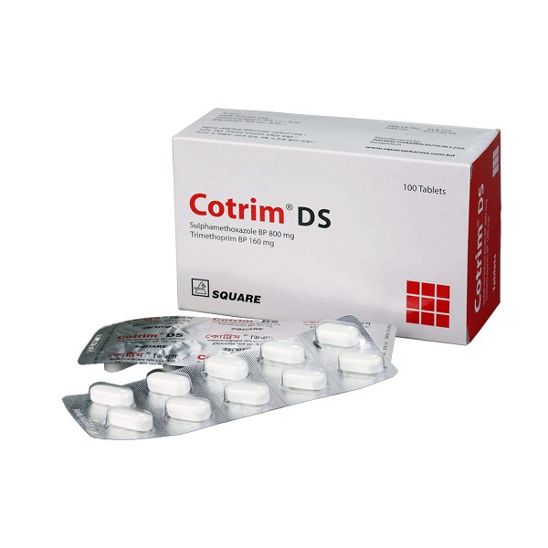 COTRIM DS 800 /160 mg Tab 100's pack COTRIM DS 800 /160 mg Tab 100's pack