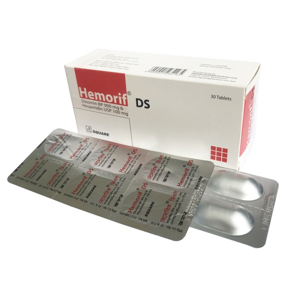 Hemorif DS 900/100 mg Tablet, 1 strip