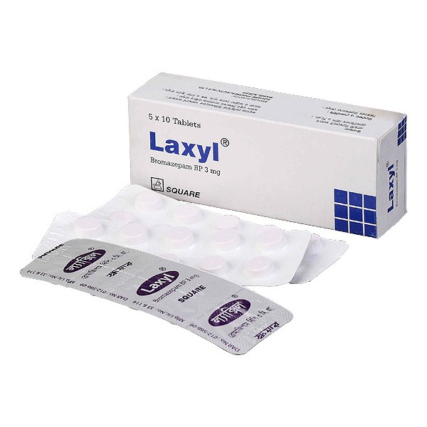 Laxyl 3 Tablet, Bromazepam 3 mg Tablet, Bromazepam