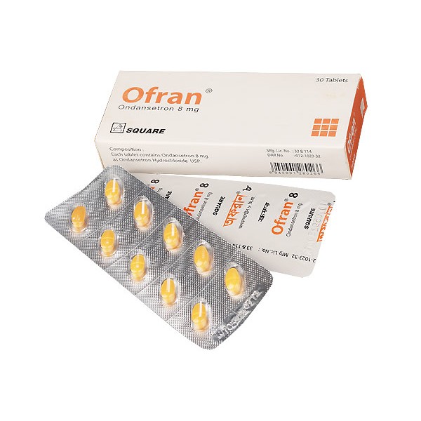 OFRAN 8mg Tab, 1 strip, Ondansetron, All Medicine