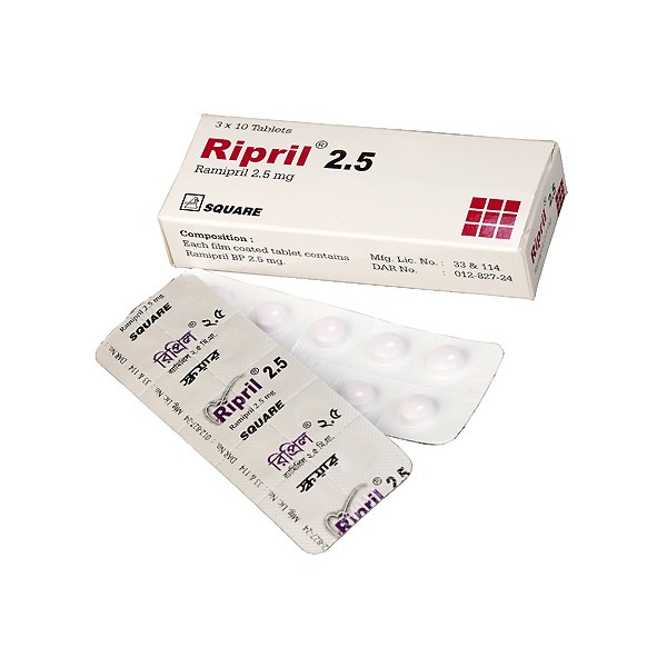 RIPRIL 2.5mg Tab. in Bangladesh,RIPRIL 2.5mg Tab. price , usage of RIPRIL 2.5mg Tab.