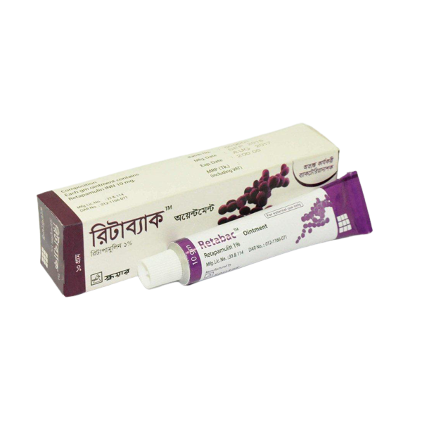 Retabac 1% Ointment 10 gm tube