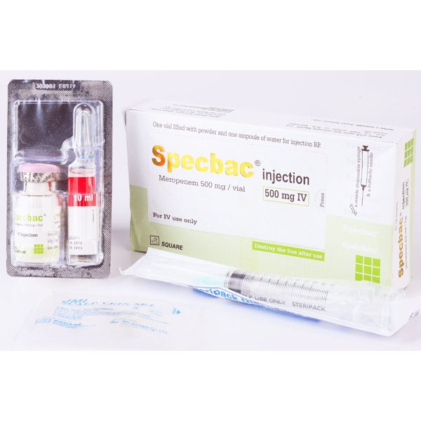 SPECBAC I.V 500mg Inj. in Bangladesh,SPECBAC I.V 500mg Inj. price , usage of SPECBAC I.V 500mg Inj.