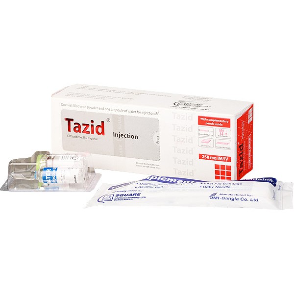 Tazid 250 mg INJ IV/IM in Bangladesh,Tazid 250 mg INJ IV/IM price , usage of Tazid 250 mg INJ IV/IM