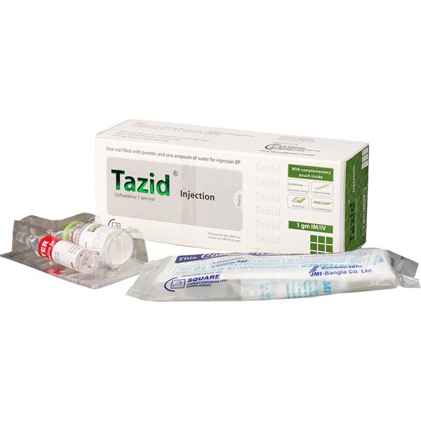 Tazid 1 gm Inj in Bangladesh,Tazid 1 gm Inj price , usage of Tazid 1 gm Inj