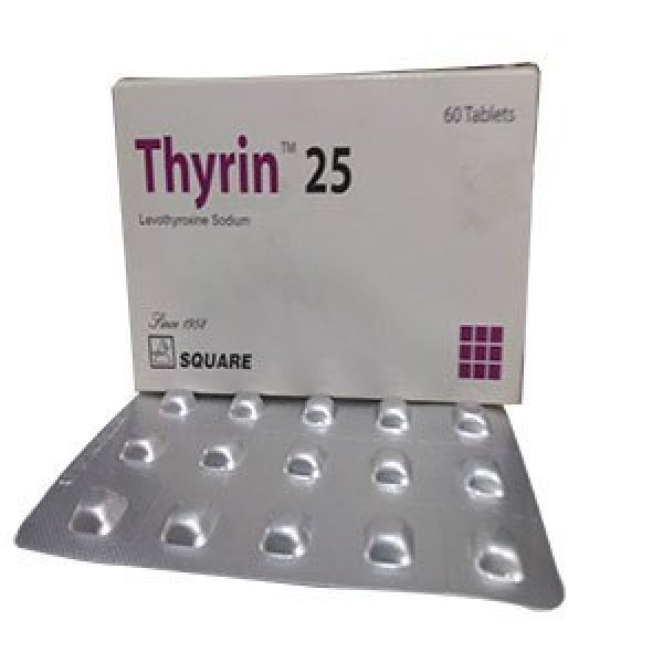 THYRIN 25mcg Tab. in Bangladesh,THYRIN 25mcg Tab. price , usage of THYRIN 25mcg Tab.