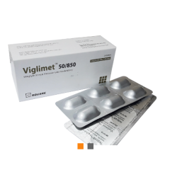 Viglimet 50 mg+850 mg Tablet