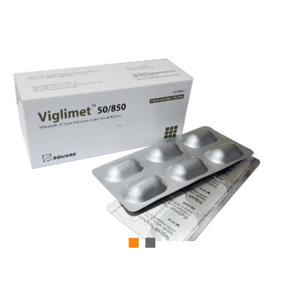 Viglimet 50 mg+850 mg Tablet