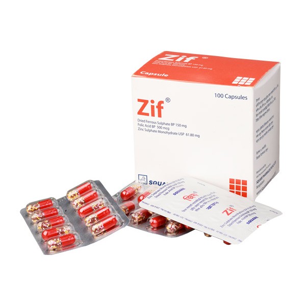 ZIF 150/0.5/61.8 mg Cap 50's pack