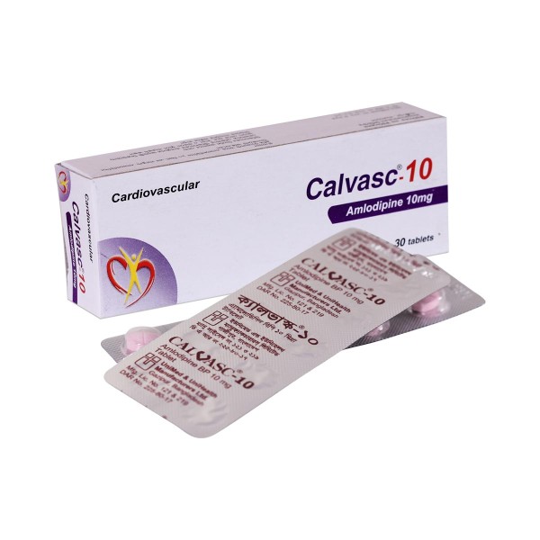 CALVASC 10mg Tab. in Bangladesh,CALVASC 10mg Tab. price , usage of CALVASC 10mg Tab.