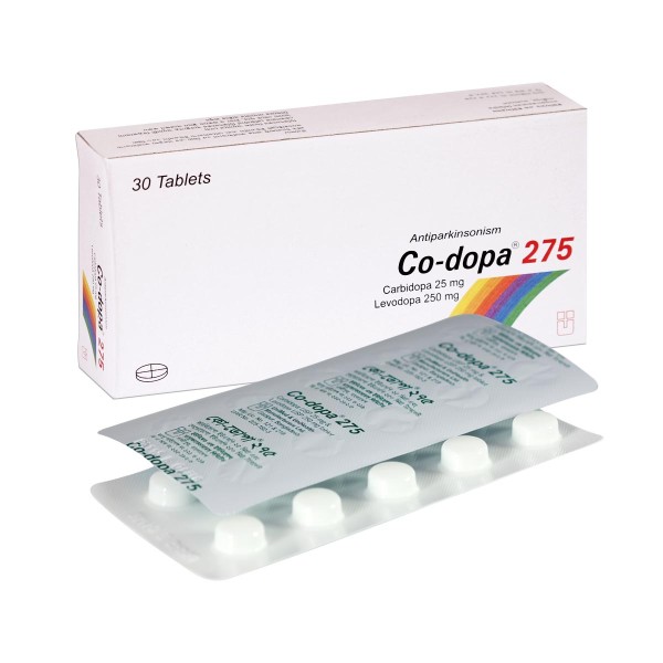 CO-DOPA 275mg Tab. in Bangladesh,CO-DOPA 275mg Tab. price , usage of CO-DOPA 275mg Tab.