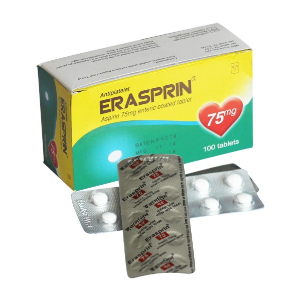 Erasprin-75 tab in Bangladesh,Erasprin-75 tab price , usage of Erasprin-75 tab