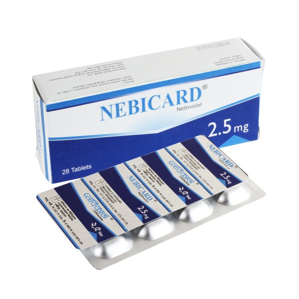 Nebicard 2.5mg tab in Bangladesh,Nebicard 2.5mg tab price , usage of Nebicard 2.5mg tab