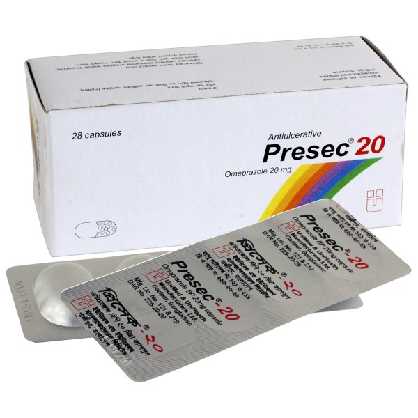 PRESEC 20mg Cap.