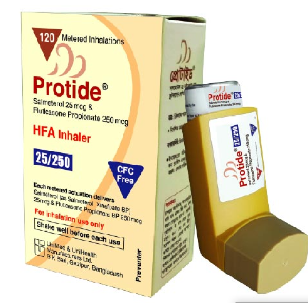 Protide 25/250 HFA Inhaler in Bangladesh,Protide 25/250 HFA Inhaler price , usage of Protide 25/250 HFA Inhaler