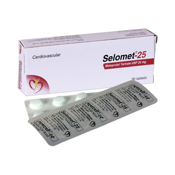 Selomet 25 mg Tab in Bangladesh,Selomet 25 mg Tab price , usage of Selomet 25 mg Tab