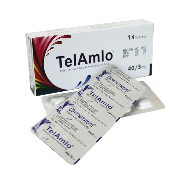 Telamlo 40/5mg tab in Bangladesh,Telamlo 40/5mg tab price , usage of Telamlo 40/5mg tab