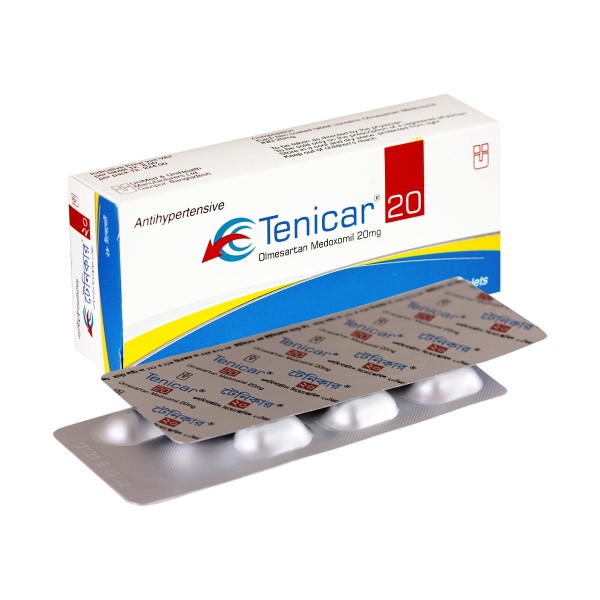 Tenicar-20 Tablets in Bangladesh,Tenicar-20 Tablets price , usage of Tenicar-20 Tablets