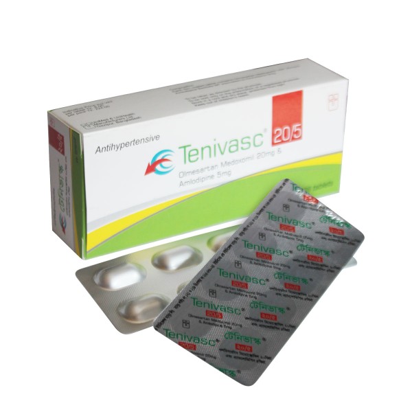 Tenivasc 20/5 Tablets in Bangladesh,Tenivasc 20/5 Tablets price , usage of Tenivasc 20/5 Tablets