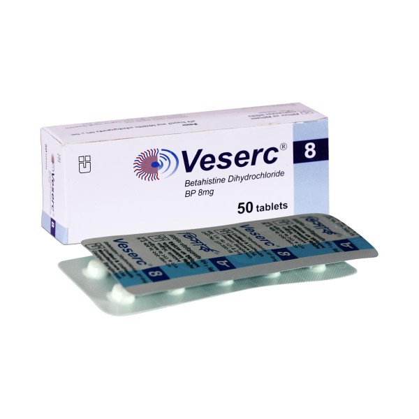 VESERC 8mg Tab. in Bangladesh,VESERC 8mg Tab. price , usage of VESERC 8mg Tab.