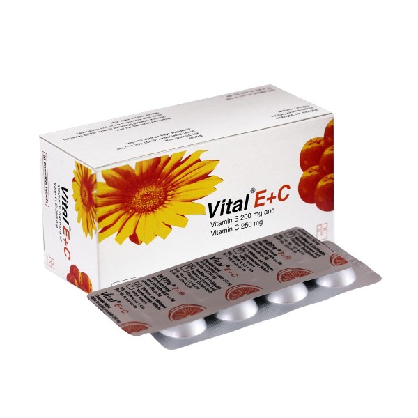 VITAL E+C Chew. Tab. in Bangladesh,VITAL E+C Chew. Tab. price , usage of VITAL E+C Chew. Tab.