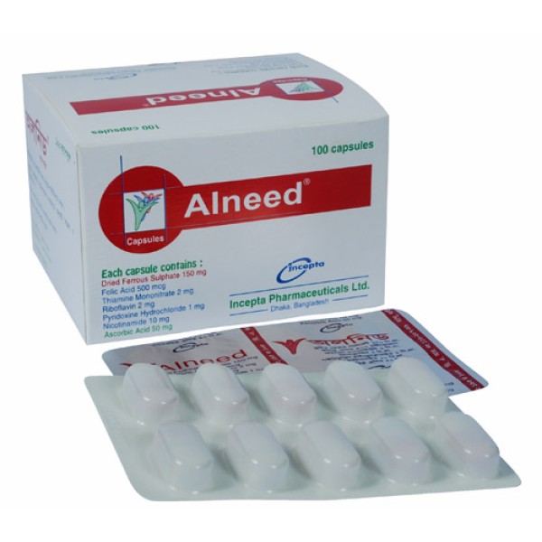 Alneed Capsule, Ferrous Sulphate, Ascorbic Acid