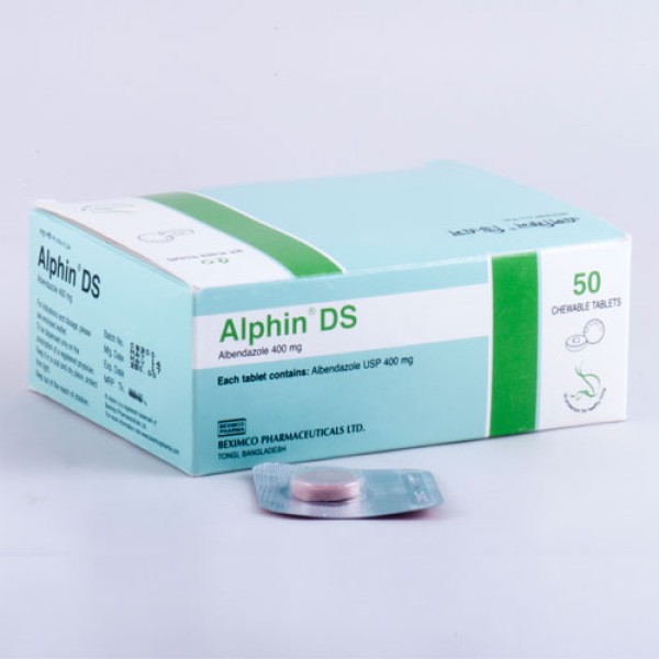 Alphin DS, Albendazole 400 mg, Albendazole