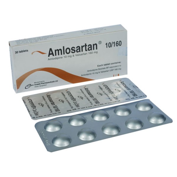 Amlosartan 10/160 Tab, Amlodipine & Valsartan, Amlodipine