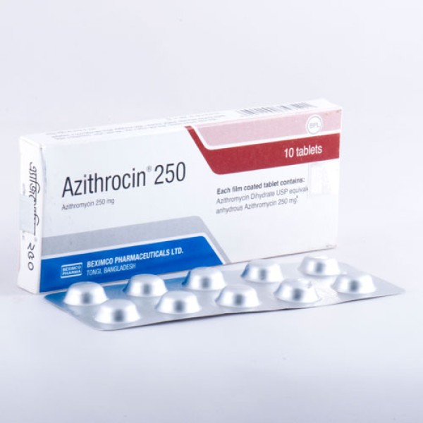 Azithrocin 250 Tablet, 9301, Azithromycin