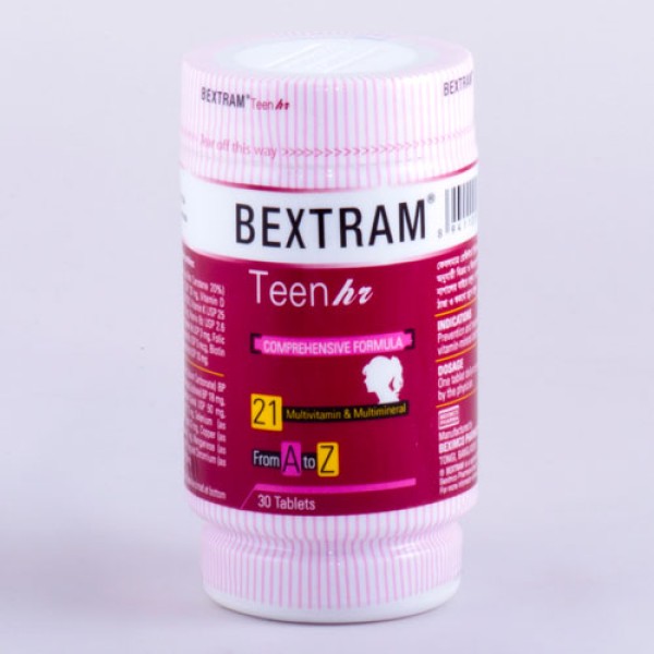 Bextram Teen Hr Tablet — A-Z Multivitamin & Multimineral for Teen Girls by Beximco Bextram Teen Hr Tablet — A-Z Multivitamin & Multimineral for Teen Girls by Beximco