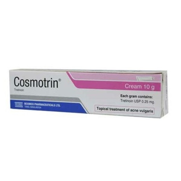 Cosmotrin 0.25mg Cream 10 gm tube, Tretinoin, Cream