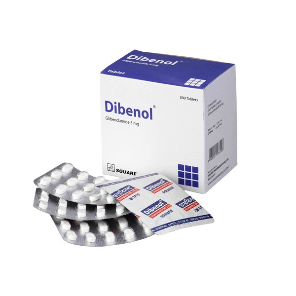 Dibenol 5mg tab, Glibenclamide Oral Antidiabetic Drugs Antidiabetic Preparations, Glibenclamide