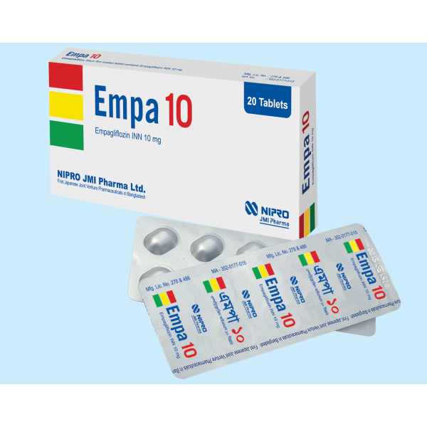 Empa 10 mg Tablet, 1 Box in Bangladesh,Empa 10 mg Tablet, 1 Box price,usage of Empa 10 mg Tablet, 1 Box