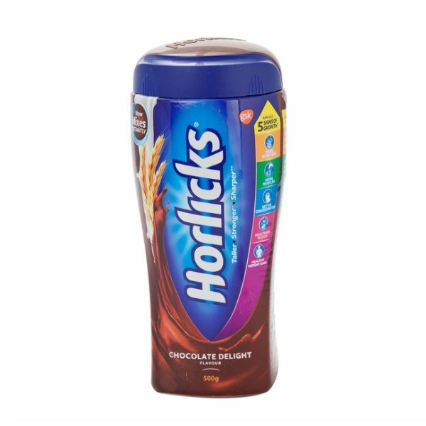 HORLICKS CHOCOLATE DELIGHT 500G JAR, HORLICKS CHOCOLATE DELIGHT 500G JAR, Diabetic Foods