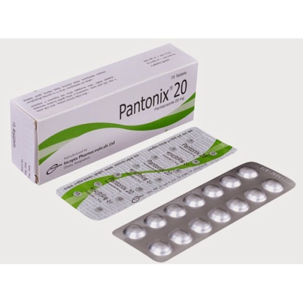 Pantonix 20 Tab in Bangladesh,Pantonix 20 Tab price , usage of Pantonix 20 Tab