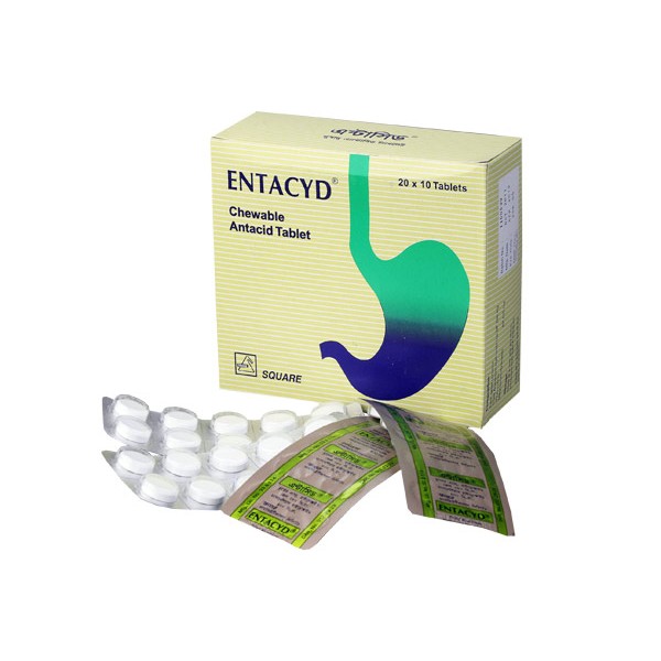 Entacyd tablet, Antacid Antacids, Antiulcerants Alimentary Preparations, Aluminium