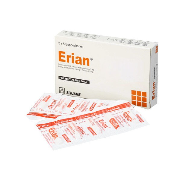 Erian Suppository in Bangladesh,Erian Suppository price , usage of Erian Suppository