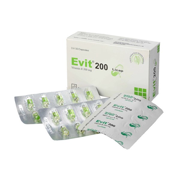 Evit 200 Licap in Bangladesh,Evit 200 Licap price , usage of Evit 200 Licap