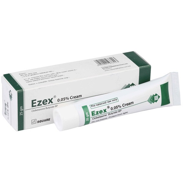 Ezex 0.05% Cream, 16368, Clobetasone butyrate