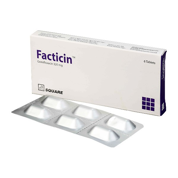 Facticin 320 mg Tablet, 22940, Gemefloxacin