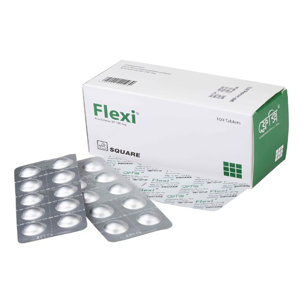 Flexi 100mg Tablet, Aceclofenac, Aceclofenac