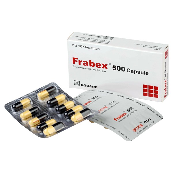Frabex 500 Capsule, 23050, Tranexamic Acid